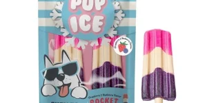 Pup Ice Παγωτό με γεύση Βατόμουρο και Φράουλα