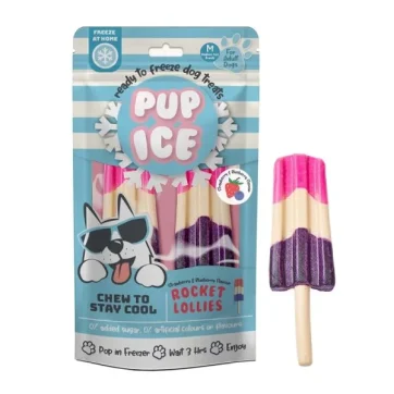 Pup Ice Παγωτό με γεύση Βατόμουρο και Φράουλα